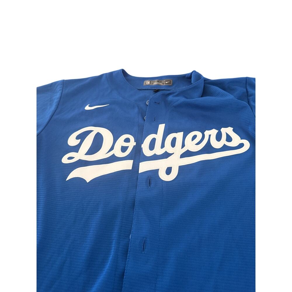 Nike LA Dodgers Cody Bellinger #35 Jersey Youth L 14-16 Blue MLB Genuine - Picture 3 of 6